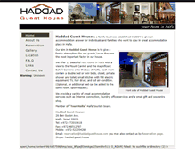 Tablet Screenshot of haddadguesthouse.com